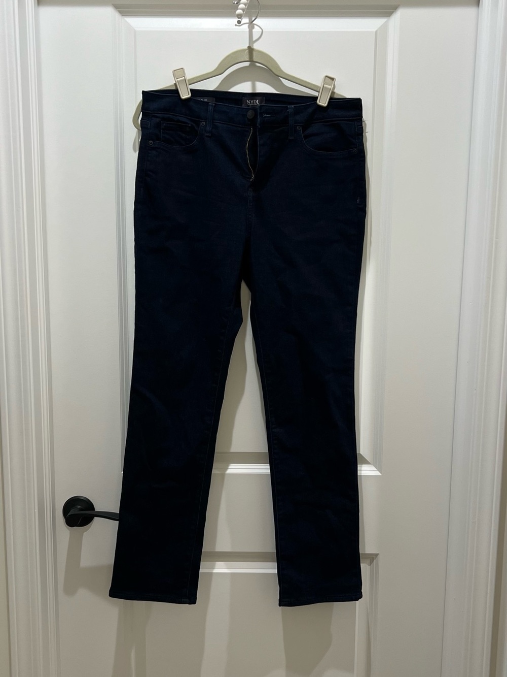 NYDJ Women's Dark Wash Sheri Slim Jeans, Size 12